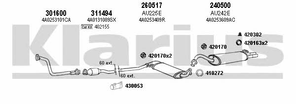 Klarius 940478E Exhaust system 940478E: Buy near me in Poland at 2407.PL - Good price!