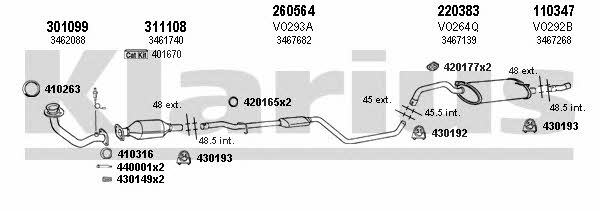 Klarius 960210E Exhaust system 960210E: Buy near me in Poland at 2407.PL - Good price!