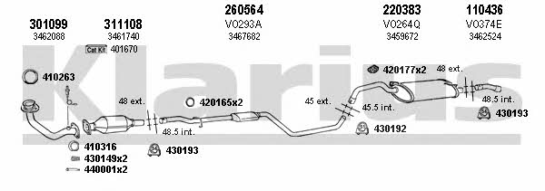 Klarius 960301E Abgasanlage 960301E: Kaufen Sie zu einem guten Preis in Polen bei 2407.PL!