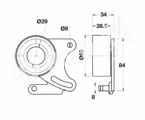 Ips parts ITB-6913 Ролик ремня ГРМ ITB6913: Отличная цена - Купить в Польше на 2407.PL!