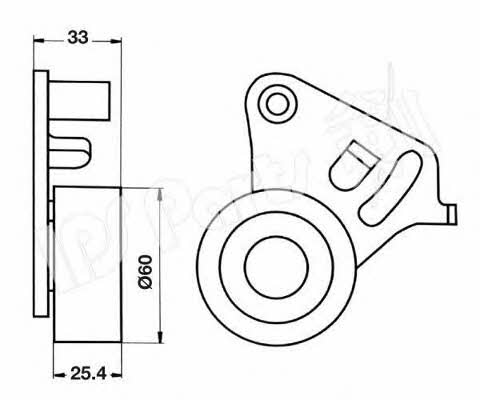 Ips parts ITB-6918 Tensioner pulley, timing belt ITB6918: Buy near me in Poland at 2407.PL - Good price!