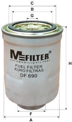 M-Filter DF 690 Фільтр палива DF690: Приваблива ціна - Купити у Польщі на 2407.PL!