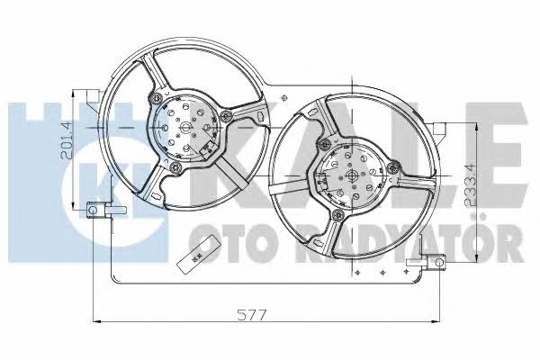 Kale Oto Radiator 175520 Hub, engine cooling fan wheel 175520: Buy near me in Poland at 2407.PL - Good price!