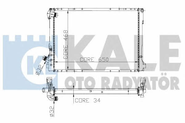 Kale Oto Radiator 208600 Radiator, engine cooling 208600: Buy near me in Poland at 2407.PL - Good price!