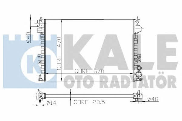 Kale Oto Radiator 217500 Радиатор охлаждения двигателя 217500: Отличная цена - Купить в Польше на 2407.PL!