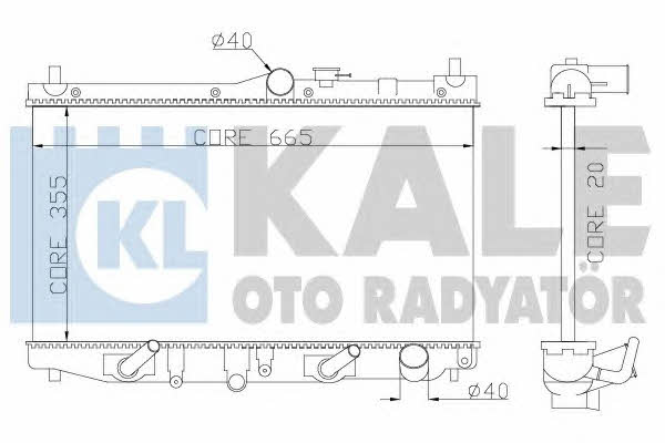 Kale Oto Radiator 349900 Radiator, engine cooling 349900: Buy near me in Poland at 2407.PL - Good price!