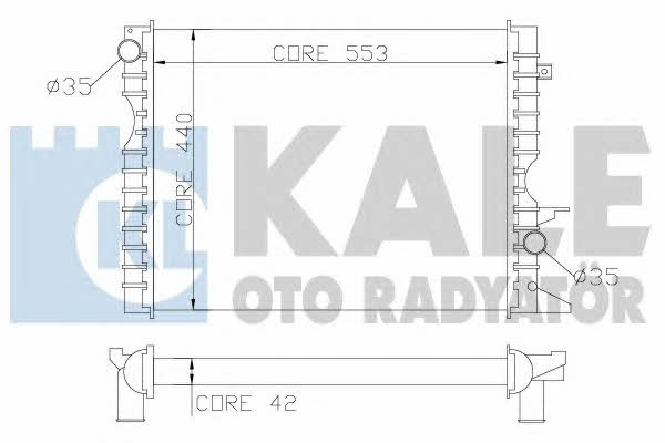 Kale Oto Radiator 350600 Radiator, engine cooling 350600: Buy near me in Poland at 2407.PL - Good price!