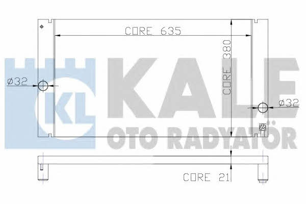 Kale Oto Radiator 352800 Радіатор охолодження двигуна 352800: Приваблива ціна - Купити у Польщі на 2407.PL!