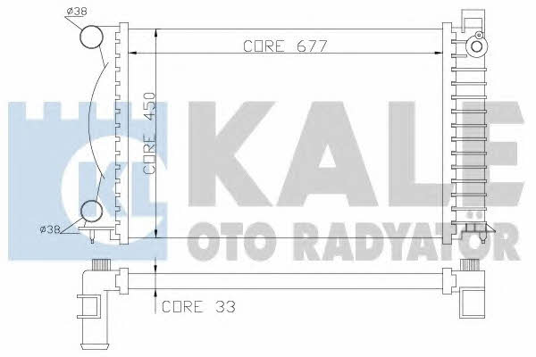 Kale Oto Radiator 353100 Радіатор охолодження двигуна 353100: Приваблива ціна - Купити у Польщі на 2407.PL!