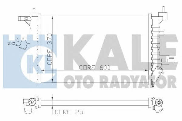 Kale Oto Radiator 357800 Радіатор охолодження двигуна 357800: Приваблива ціна - Купити у Польщі на 2407.PL!
