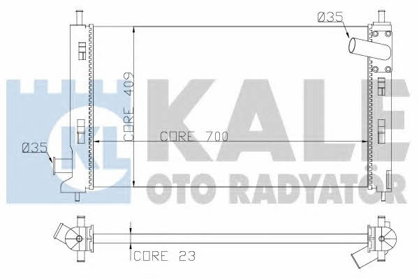Kale Oto Radiator 362100 Radiator, engine cooling 362100: Buy near me in Poland at 2407.PL - Good price!