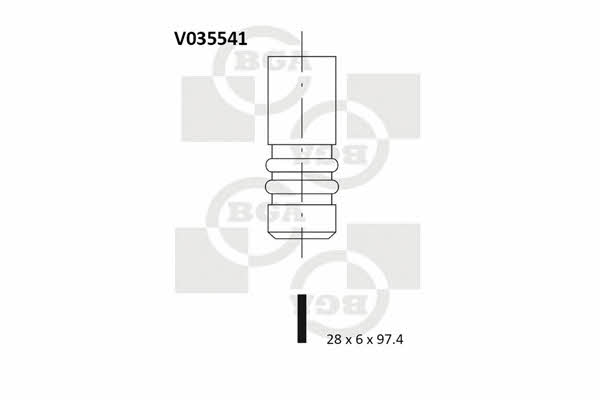 BGA V035541 Einlassventil V035541: Kaufen Sie zu einem guten Preis in Polen bei 2407.PL!