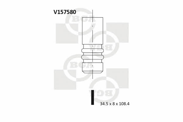 BGA V157580 Exhaust valve V157580: Buy near me in Poland at 2407.PL - Good price!