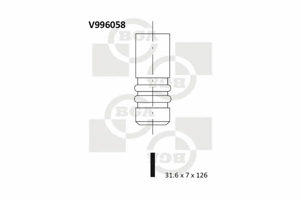 BGA V996058 Exhaust valve V996058: Buy near me in Poland at 2407.PL - Good price!