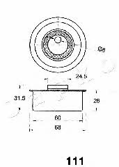 Japko 45111 Tensioner pulley, timing belt 45111: Buy near me in Poland at 2407.PL - Good price!