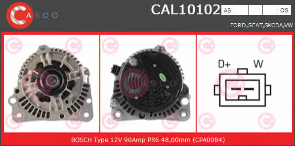 Casco CAL10102AS Alternator CAL10102AS: Buy near me in Poland at 2407.PL - Good price!