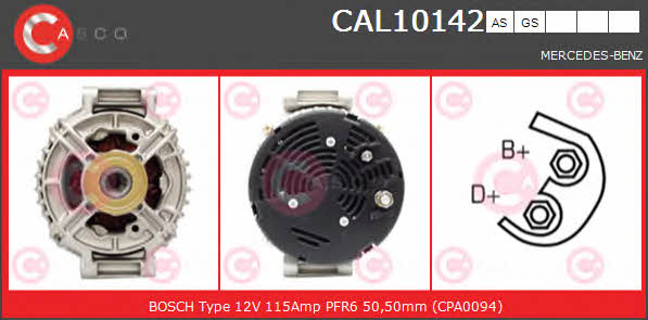 Casco CAL10142AS Alternator CAL10142AS: Buy near me in Poland at 2407.PL - Good price!