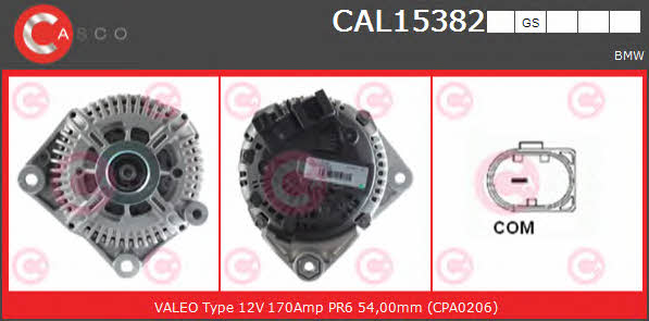 Casco CAL15382GS Alternator CAL15382GS: Buy near me in Poland at 2407.PL - Good price!