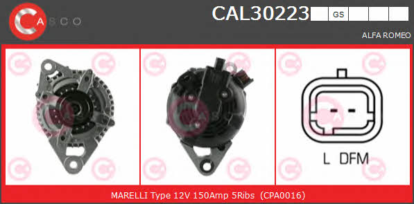 Casco CAL30223GS Генератор CAL30223GS: Приваблива ціна - Купити у Польщі на 2407.PL!