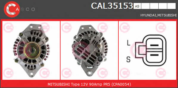 Casco CAL35153AS Alternator CAL35153AS: Buy near me in Poland at 2407.PL - Good price!