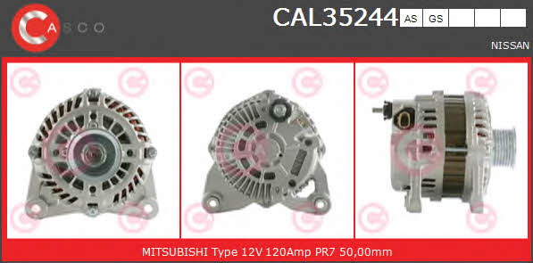 Casco CAL35244GS Alternator CAL35244GS: Buy near me in Poland at 2407.PL - Good price!