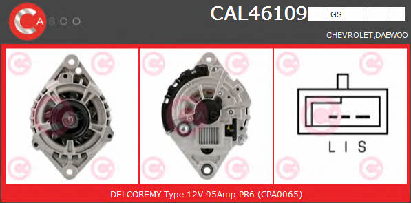 Casco CAL46109GS Alternator CAL46109GS: Dobra cena w Polsce na 2407.PL - Kup Teraz!