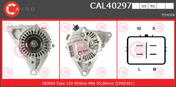 Casco CAL40297RS Alternator CAL40297RS: Buy near me in Poland at 2407.PL - Good price!