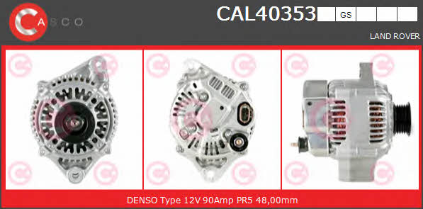 Casco CAL40353GS Генератор CAL40353GS: Отличная цена - Купить в Польше на 2407.PL!