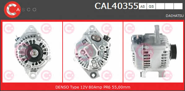 Casco CAL40355AS Alternator CAL40355AS: Buy near me in Poland at 2407.PL - Good price!