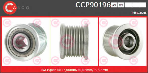 Casco CCP90196GS Belt pulley generator CCP90196GS: Buy near me in Poland at 2407.PL - Good price!