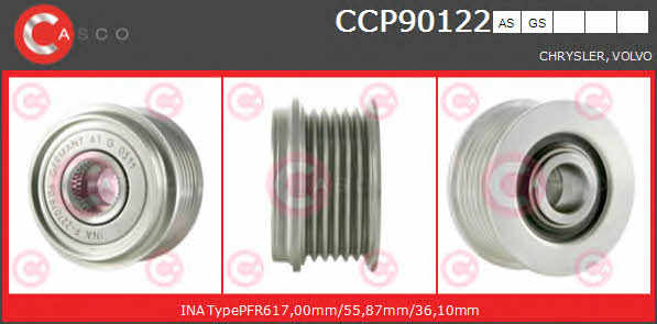 Casco CCP90122AS Belt pulley generator CCP90122AS: Buy near me at 2407.PL in Poland at an Affordable price!