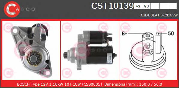 Casco CST10139GS Starter CST10139GS: Buy near me in Poland at 2407.PL - Good price!