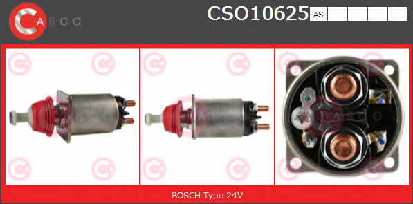 Casco CSO10625AS Solenoid switch, starter CSO10625AS: Buy near me in Poland at 2407.PL - Good price!
