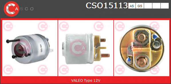 Casco CSO15113GS Solenoid switch, starter CSO15113GS: Buy near me in Poland at 2407.PL - Good price!