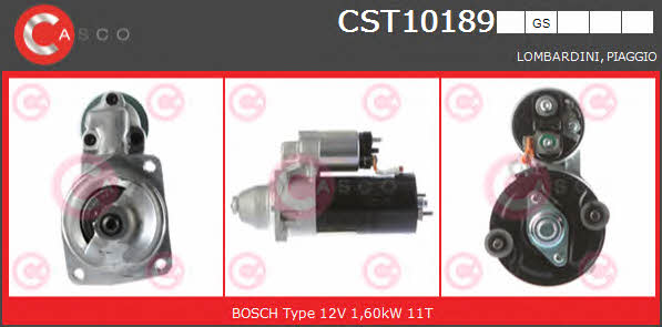 Casco CST10189GS Стартер CST10189GS: Приваблива ціна - Купити у Польщі на 2407.PL!