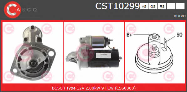 Casco CST10299AS Стартер CST10299AS: Отличная цена - Купить в Польше на 2407.PL!