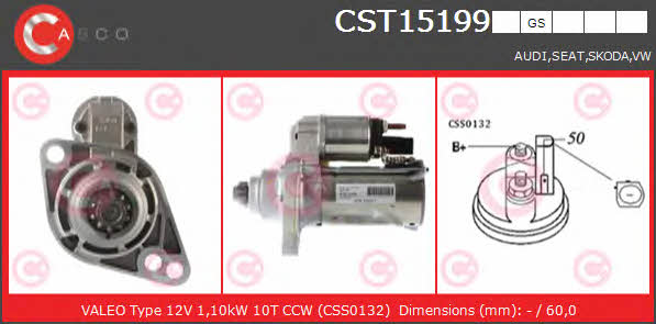 Casco CST15199GS Starter CST15199GS: Buy near me in Poland at 2407.PL - Good price!