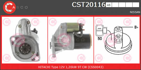 Casco CST20116AS Starter CST20116AS: Buy near me in Poland at 2407.PL - Good price!