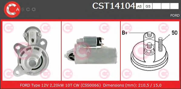 Casco CST14104GS Starter CST14104GS: Buy near me in Poland at 2407.PL - Good price!