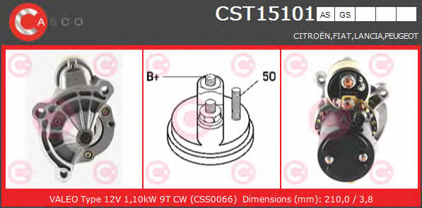 Casco CST15101GS Starter CST15101GS: Buy near me in Poland at 2407.PL - Good price!