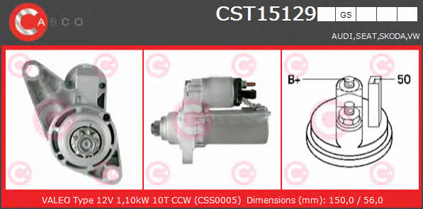Casco CST15129GS Starter CST15129GS: Buy near me in Poland at 2407.PL - Good price!