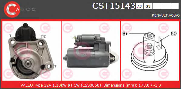 Casco CST15143GS Starter CST15143GS: Buy near me in Poland at 2407.PL - Good price!
