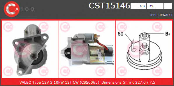 Casco CST15146GS Starter CST15146GS: Buy near me in Poland at 2407.PL - Good price!