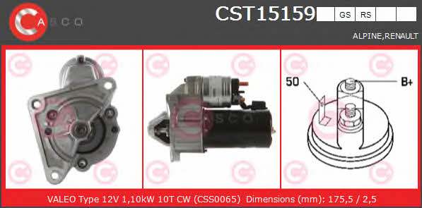 Casco CST15159GS Starter CST15159GS: Buy near me in Poland at 2407.PL - Good price!