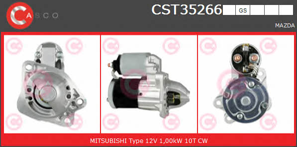 Casco CST35266GS Стартер CST35266GS: Отличная цена - Купить в Польше на 2407.PL!