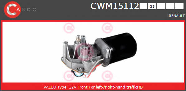 Casco CWM15112GS Мотор стеклоочистителя CWM15112GS: Отличная цена - Купить в Польше на 2407.PL!