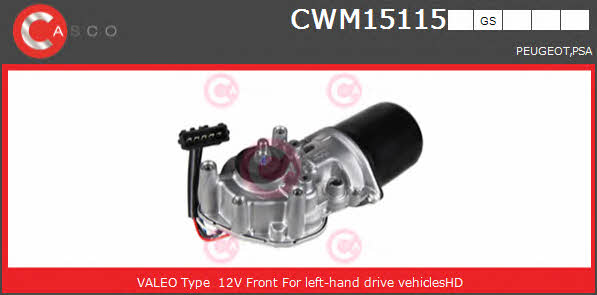 Casco CWM15115GS Wipe motor CWM15115GS: Buy near me in Poland at 2407.PL - Good price!