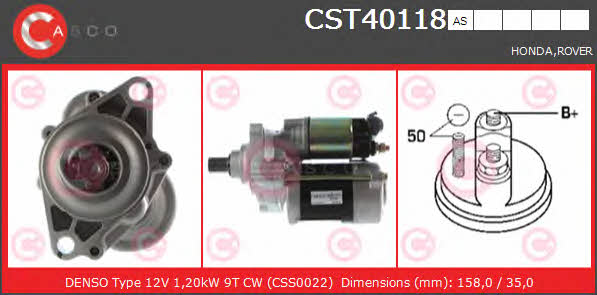 Casco CST40118AS Starter CST40118AS: Buy near me in Poland at 2407.PL - Good price!