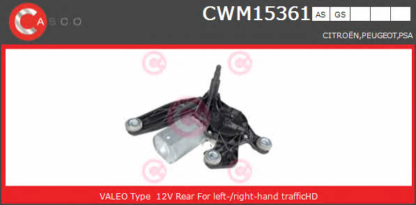 Casco CWM15361AS Wipe motor CWM15361AS: Buy near me at 2407.PL in Poland at an Affordable price!