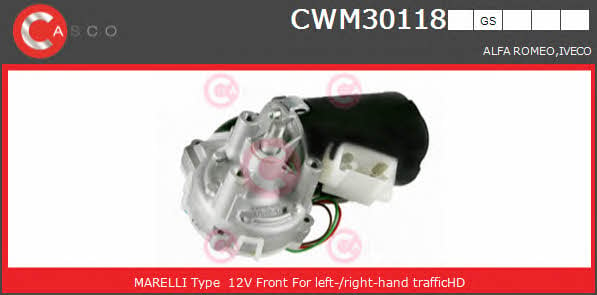 Casco CWM30118GS Silnik wycieraczki szyby CWM30118GS: Dobra cena w Polsce na 2407.PL - Kup Teraz!